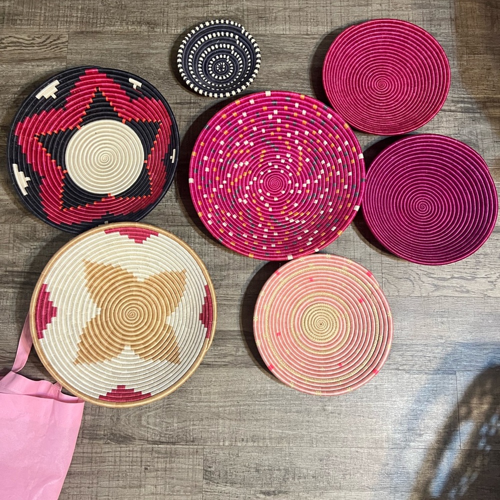Handwoven Multicolor Basket Set